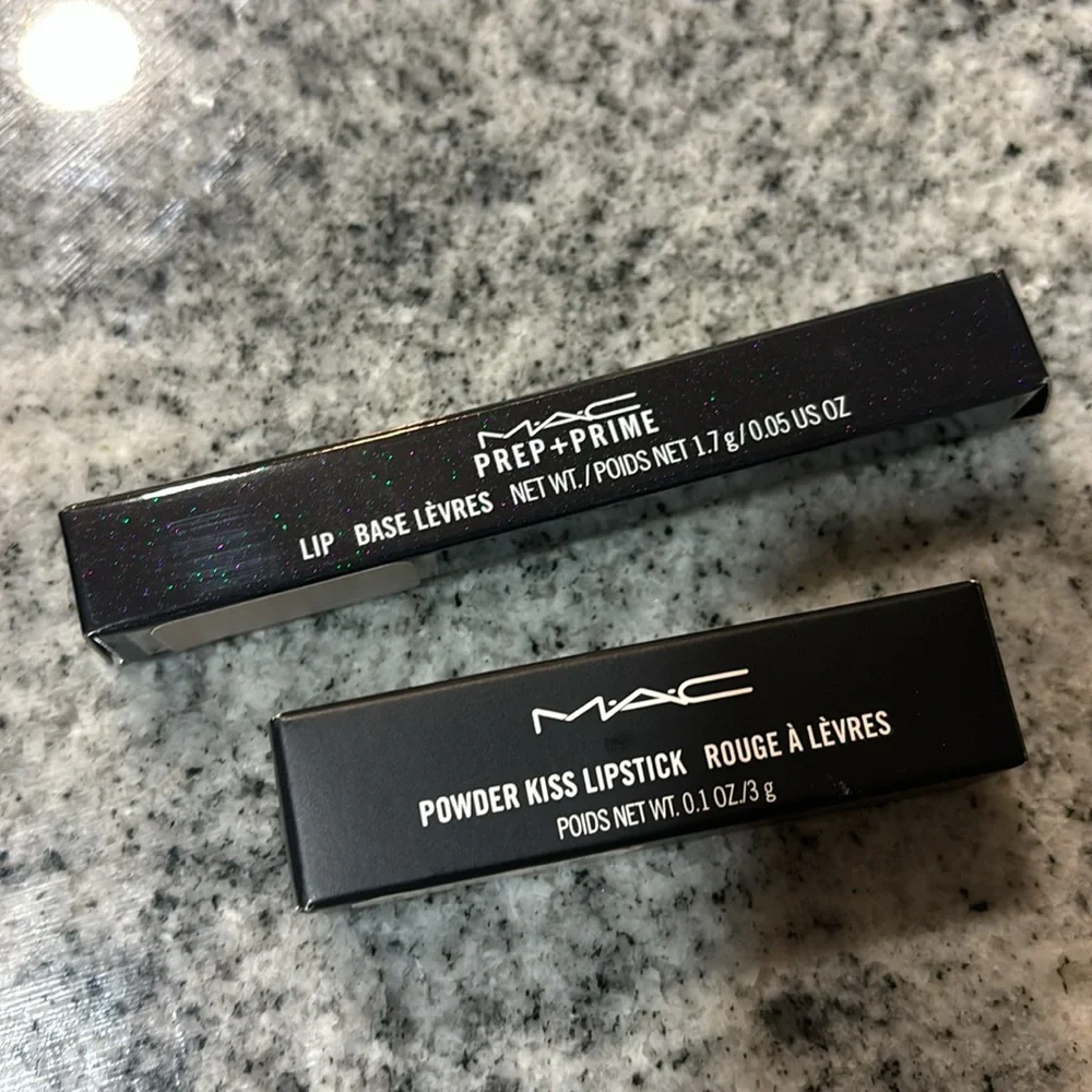 MAC Cosmetics Full-size Prep + Prime Lipstick Duo - 305 BURNING LOVE new in box